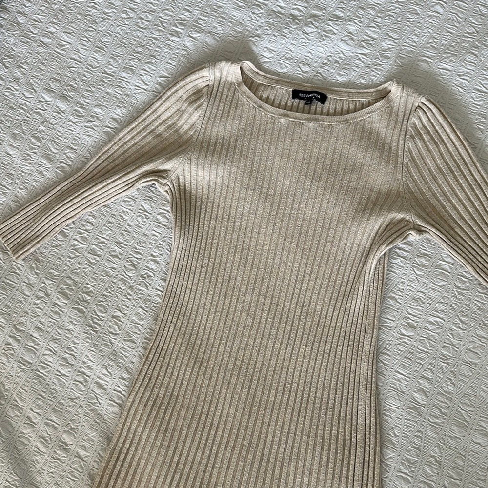 525 America Ribbed Midi Dress